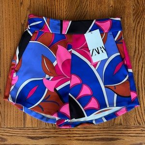 Zara printed shorts NWT